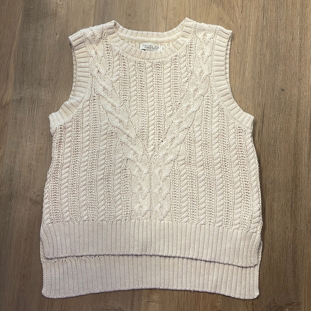 Rachel Zoe cream colored sweater vest